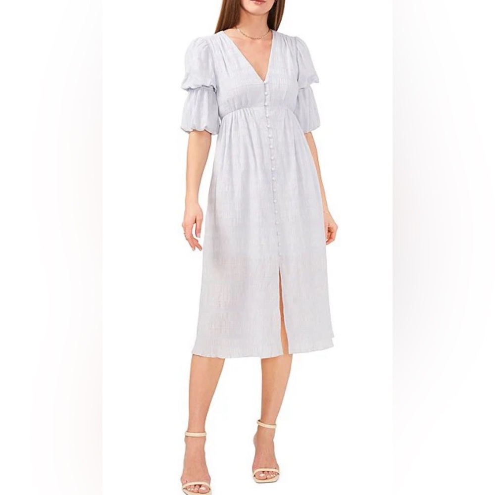 Chelsea & Violet Textured V-neck shirt dress